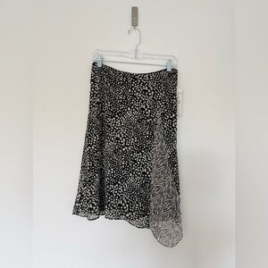 NWT Vintage Black and White Patterned Skirt